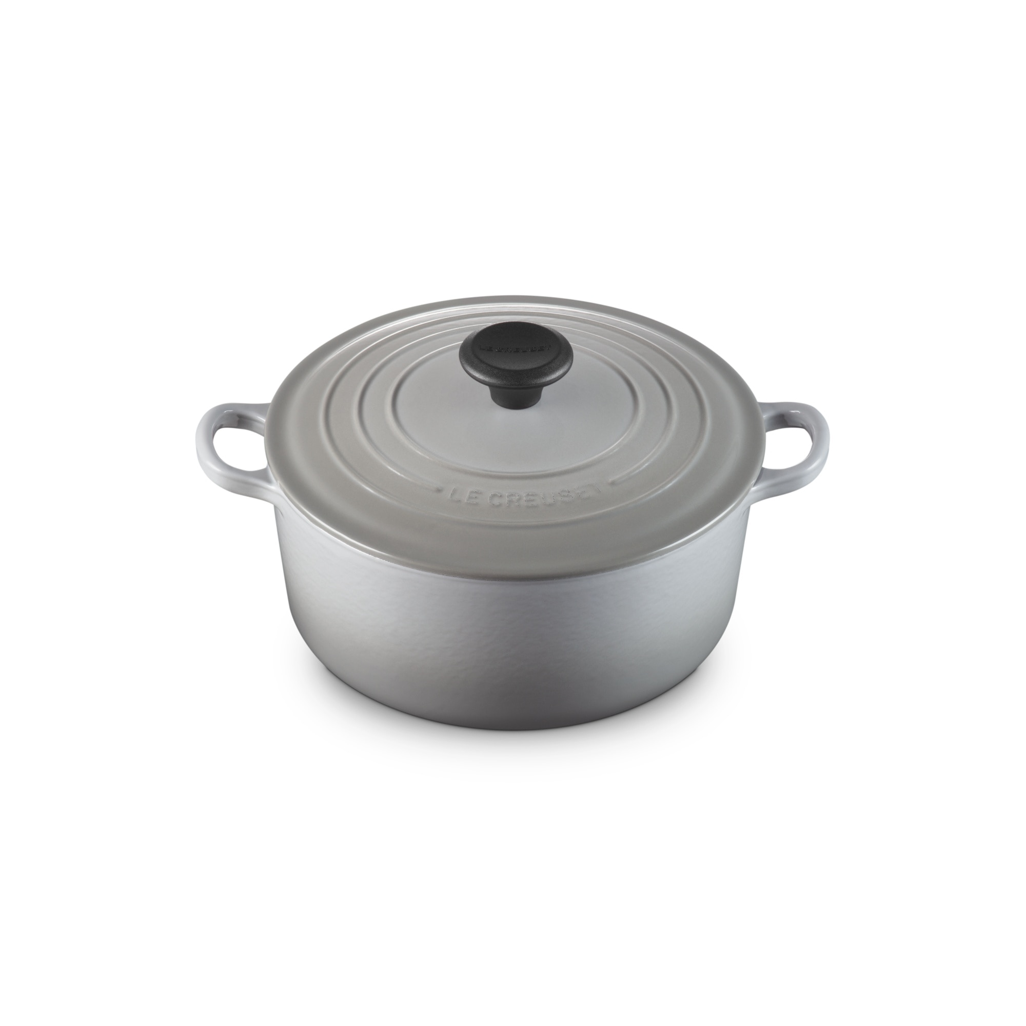 Cocotte redonda de hierro fundido Le Creuset - Gris claro 24 cm Gris claro-2