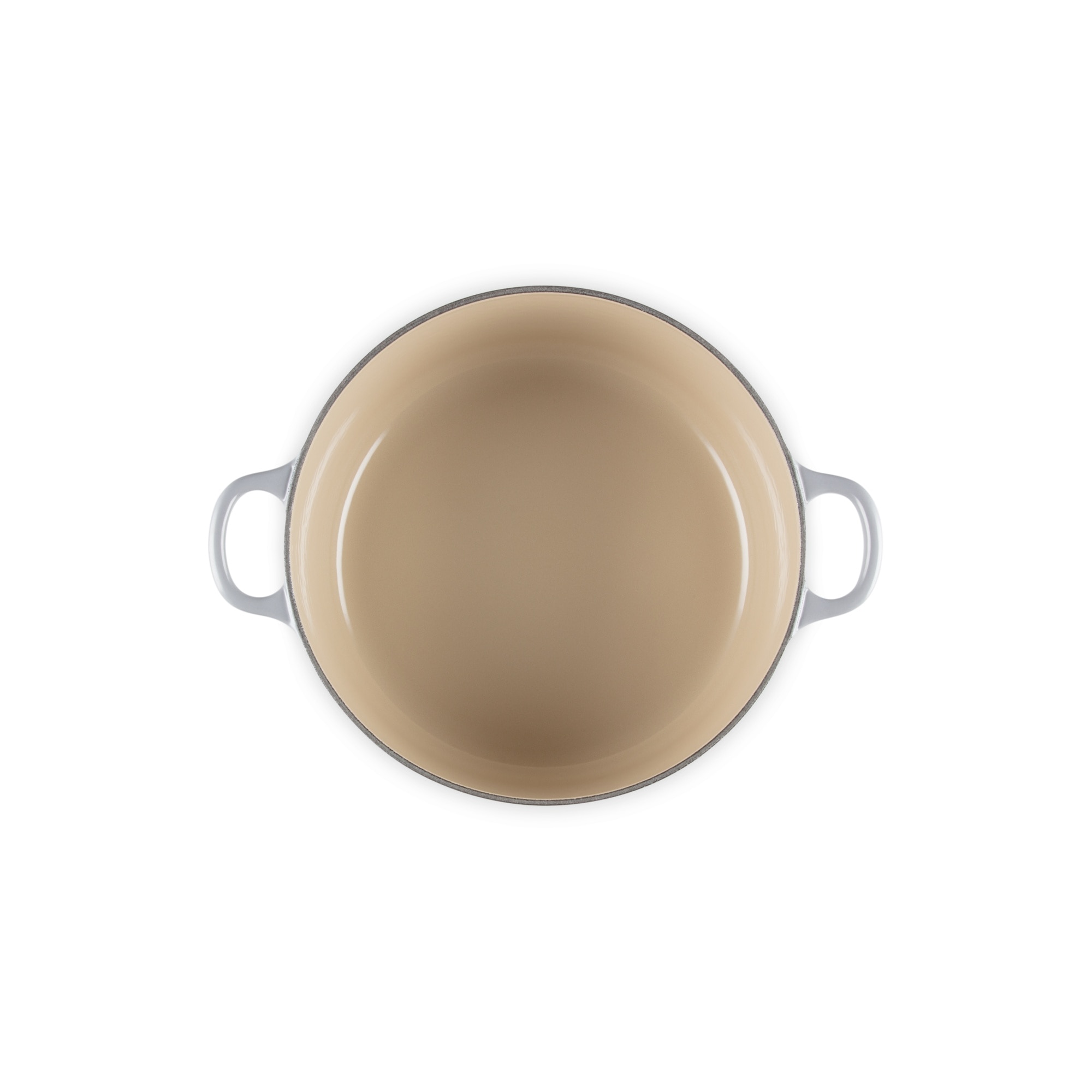 Cocotte redonda de hierro fundido Le Creuset - Gris claro 24 cm Gris claro-4