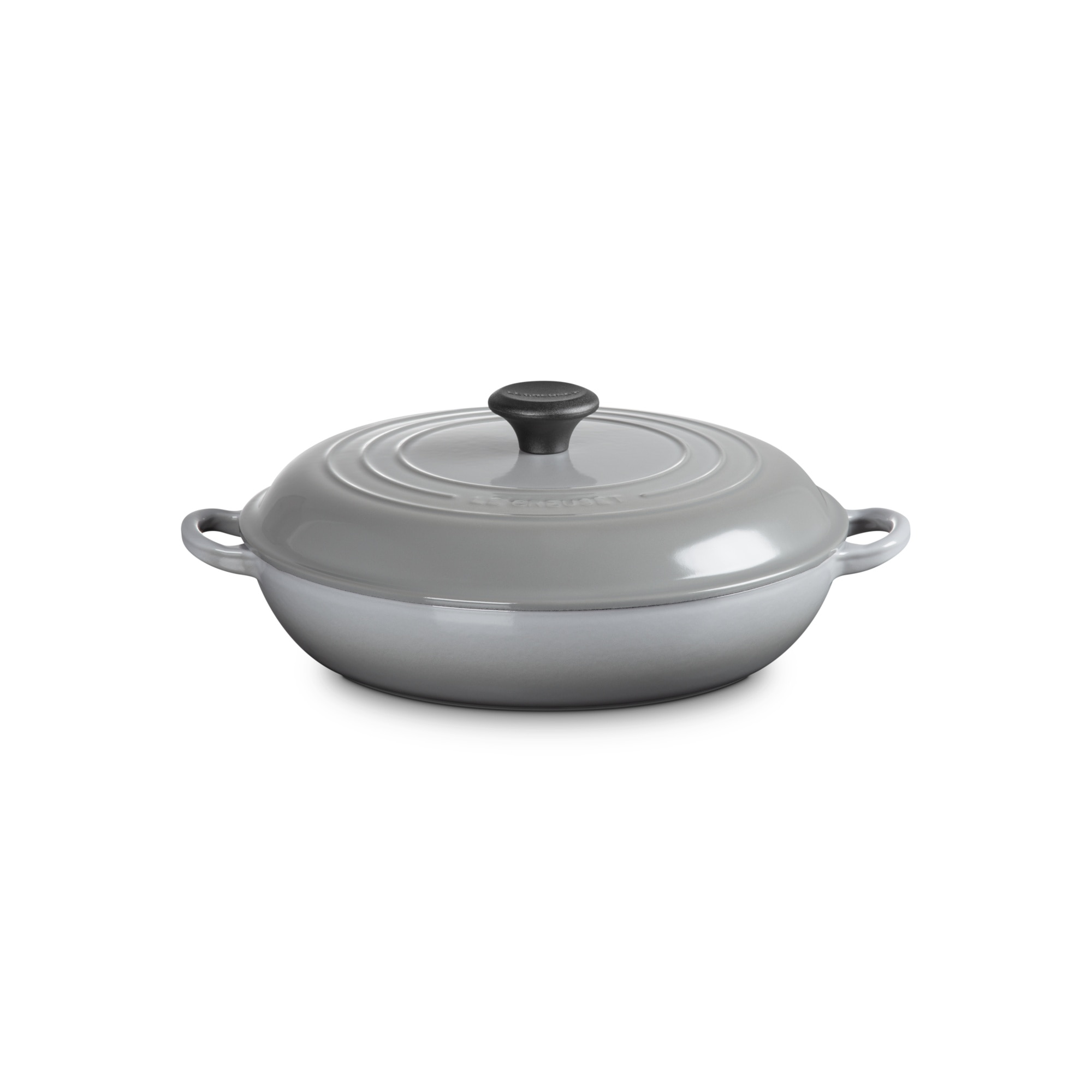 Cacerola baja de hierro fundido Le Creuset - Gris claro Cacerola de 30 cm Gris claro-1
