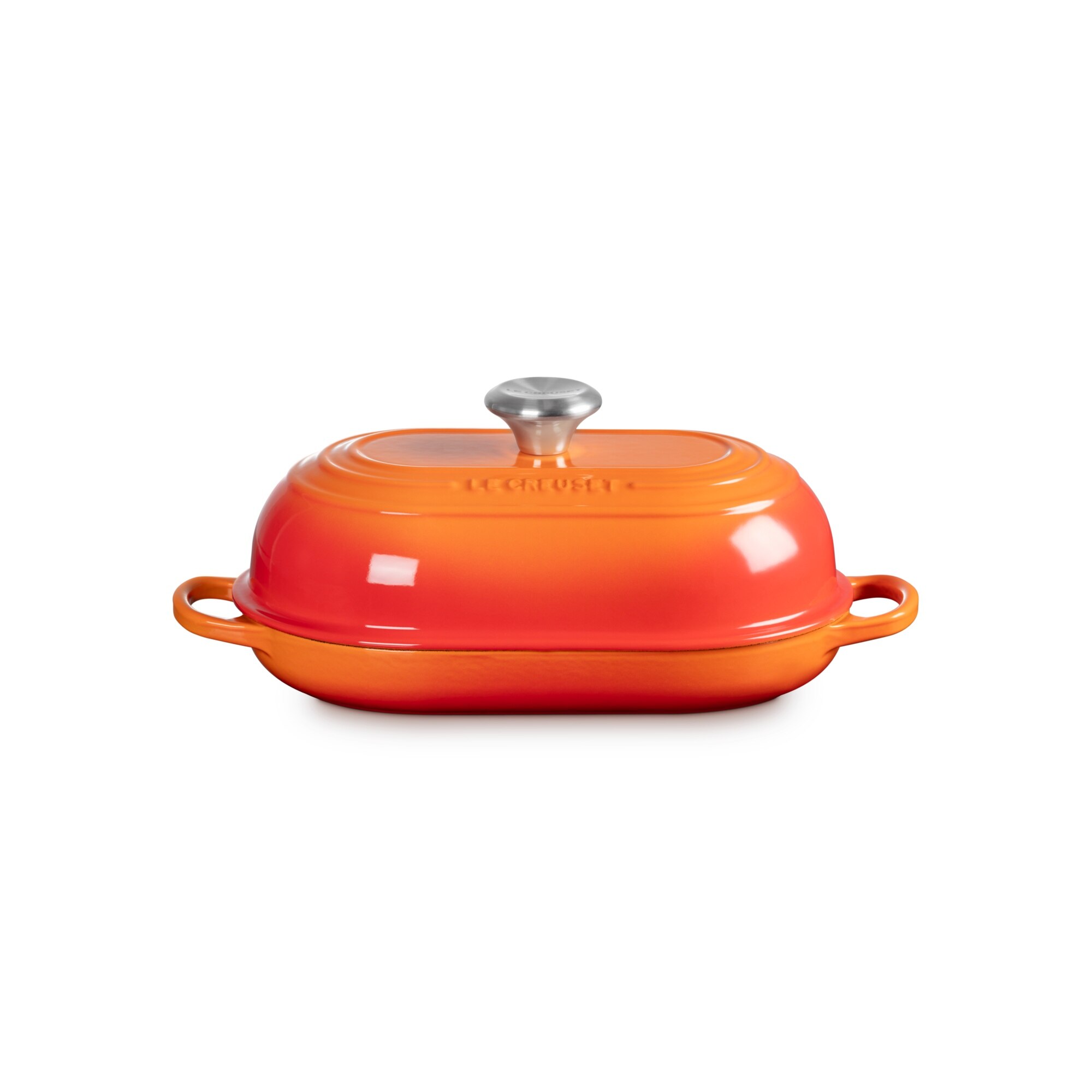 Cocotte oval para pan de hierro fundido Le Creuset - Cereza 29 cm