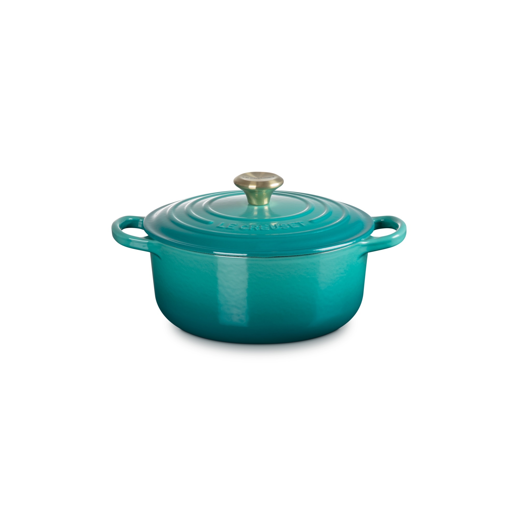 Cocotte redonda de hierro fundido Le Creuset - Azul Pacífico 20 cm Azul Pacífico-1