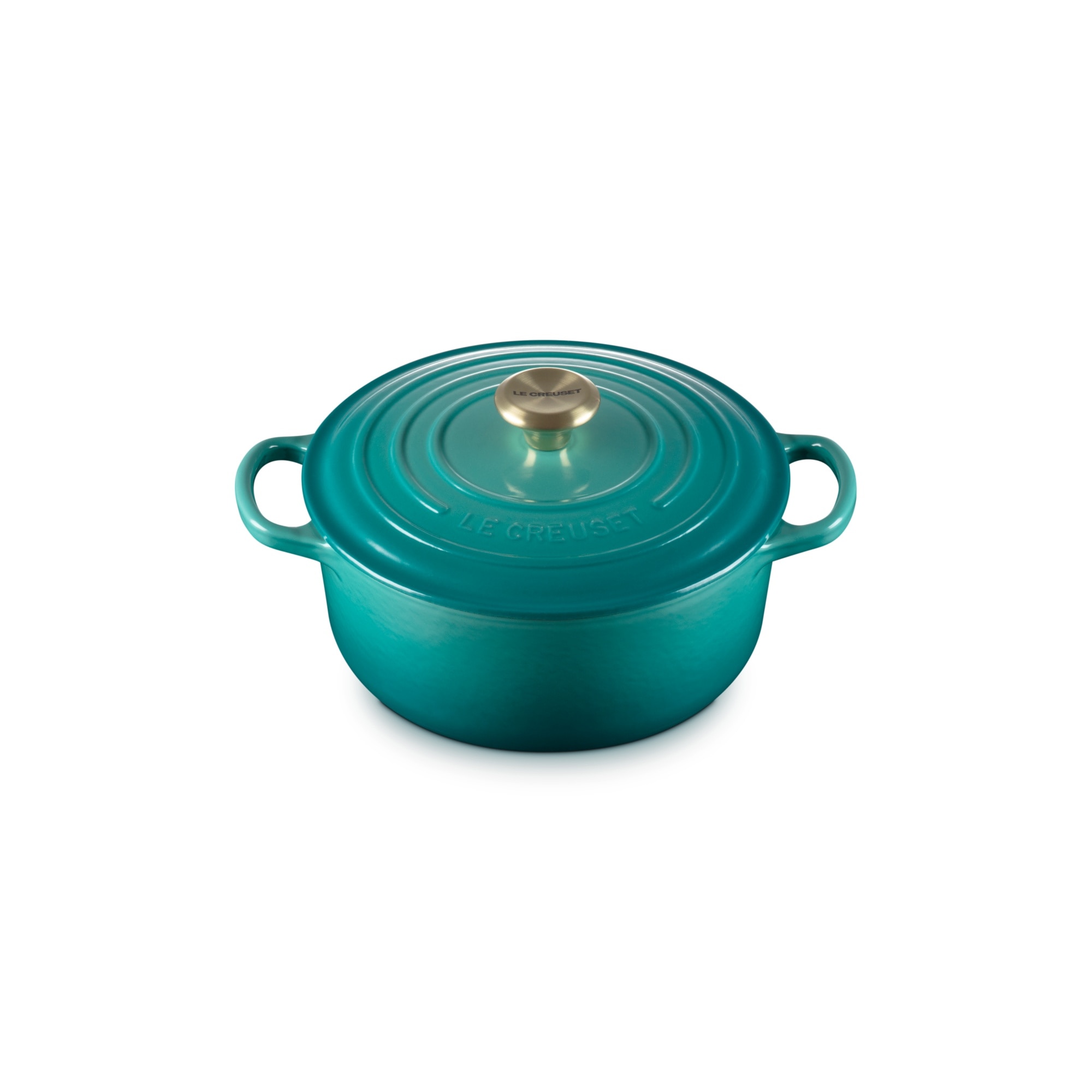 Cocotte redonda de hierro fundido Le Creuset - Azul Pacífico 20 cm Azul Pacífico-2