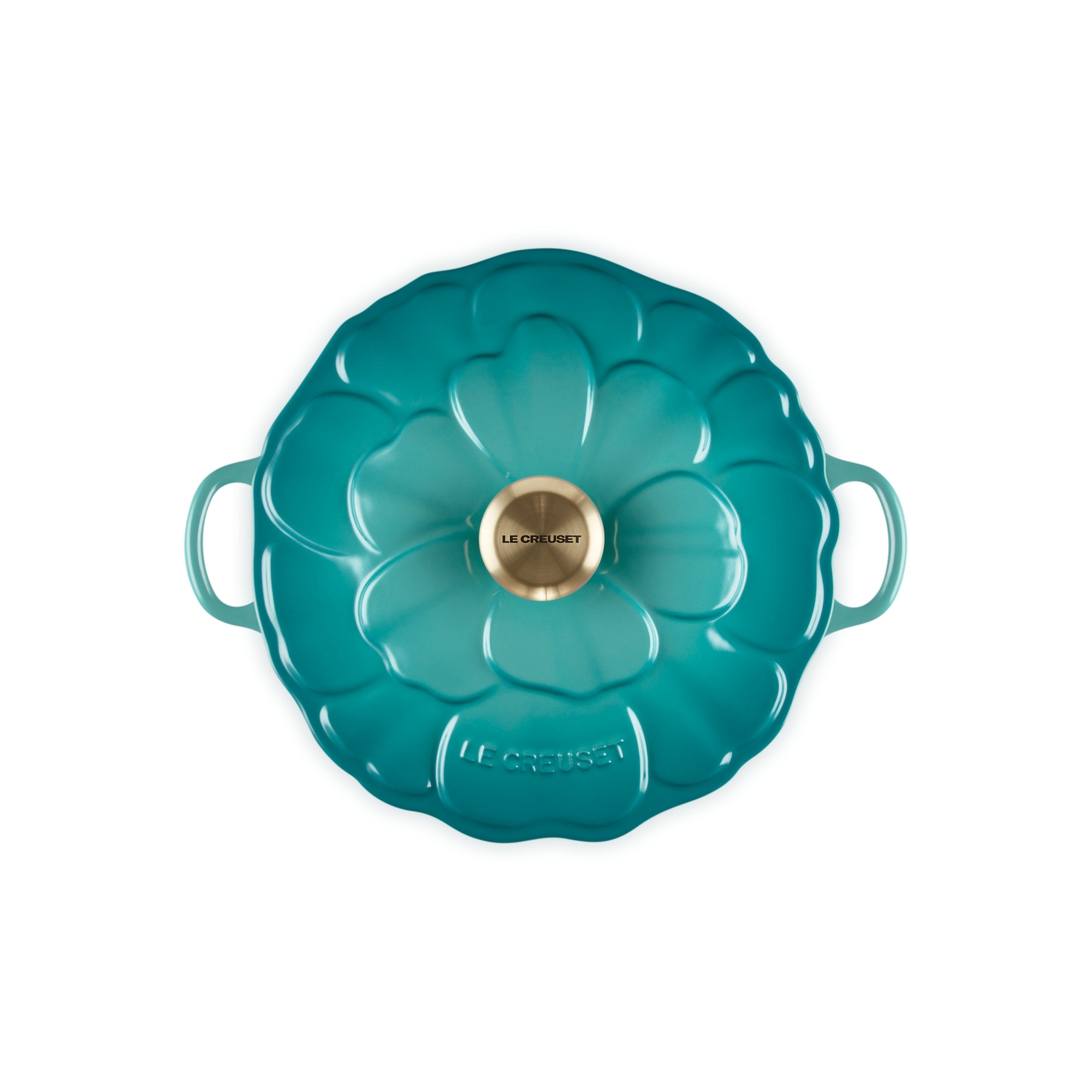 Cacerola baja hierro fundido Pétalo Le Creuset - Azul Pacífico Cacerola de 26 cm Azul Pacífico-4