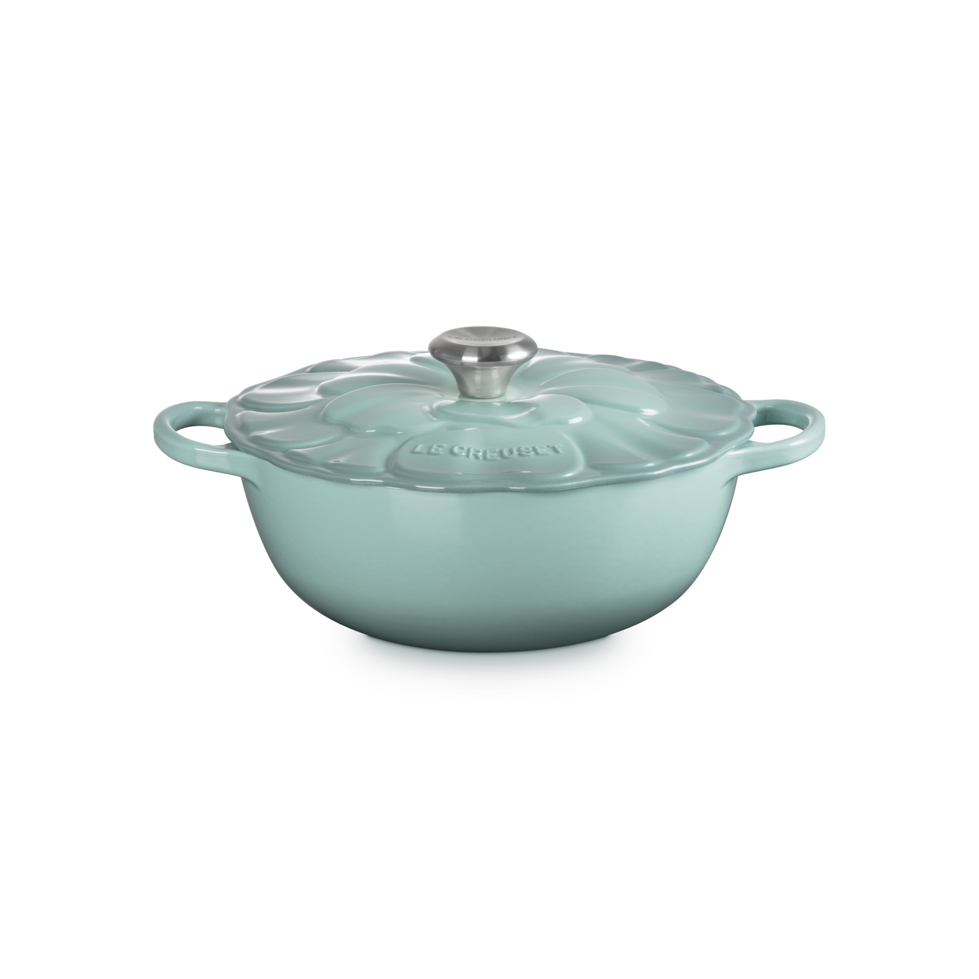 Marmita Pétalo de hierro fundido Le Creuset - Verde claro Cacerola de 26 cm Verde claro-1