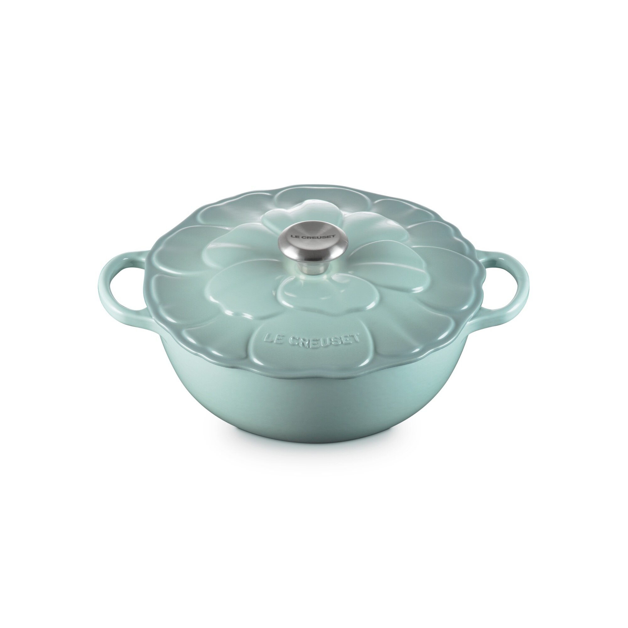 Marmita Pétalo de hierro fundido Le Creuset - Verde claro Cacerola de 26 cm Verde claro-2