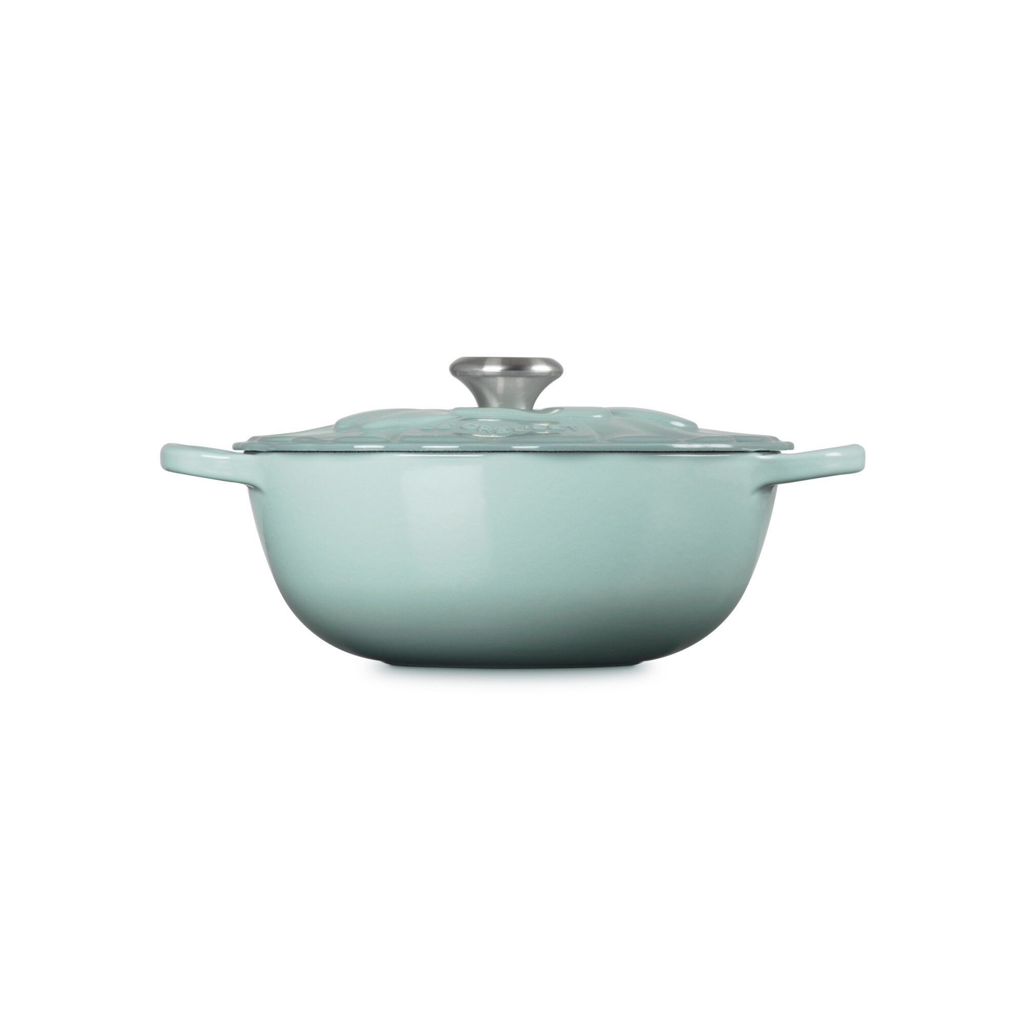 Marmita Pétalo de hierro fundido Le Creuset - Verde claro Cacerola de 26 cm Verde claro-3