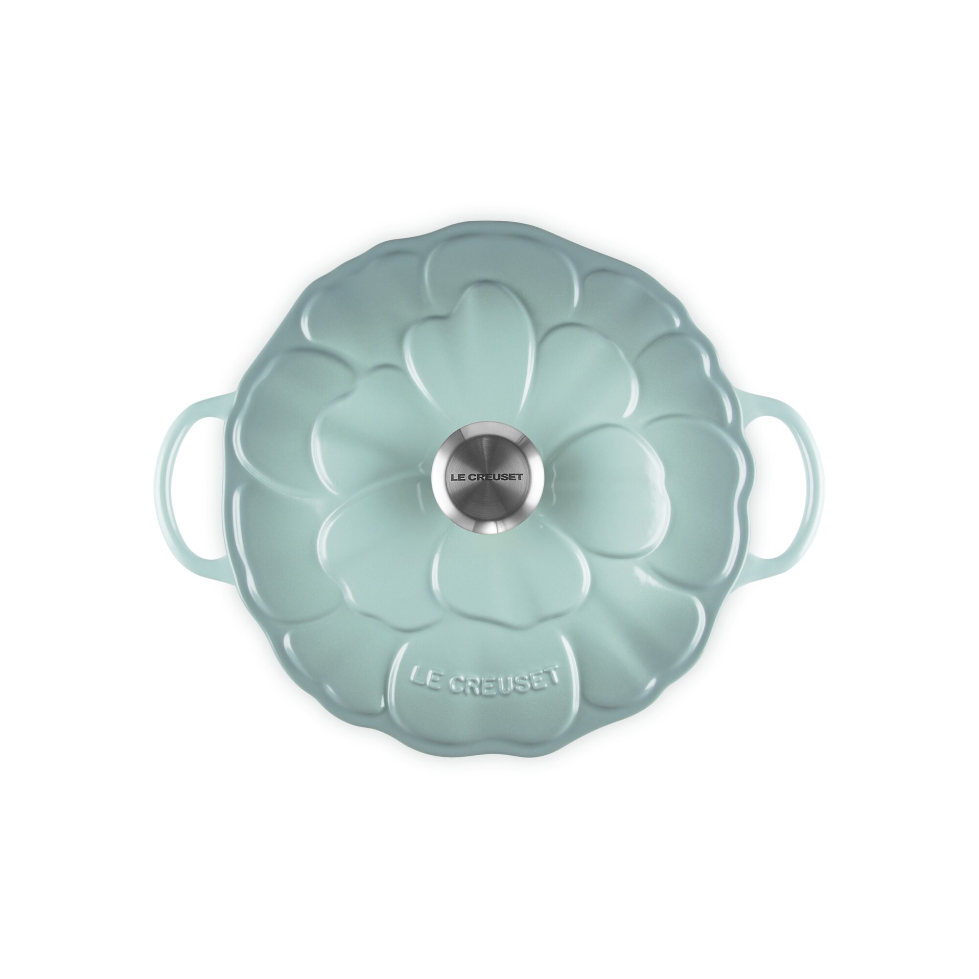 Marmita Pétalo de hierro fundido Le Creuset - Verde claro Cacerola de 26 cm Verde claro-4