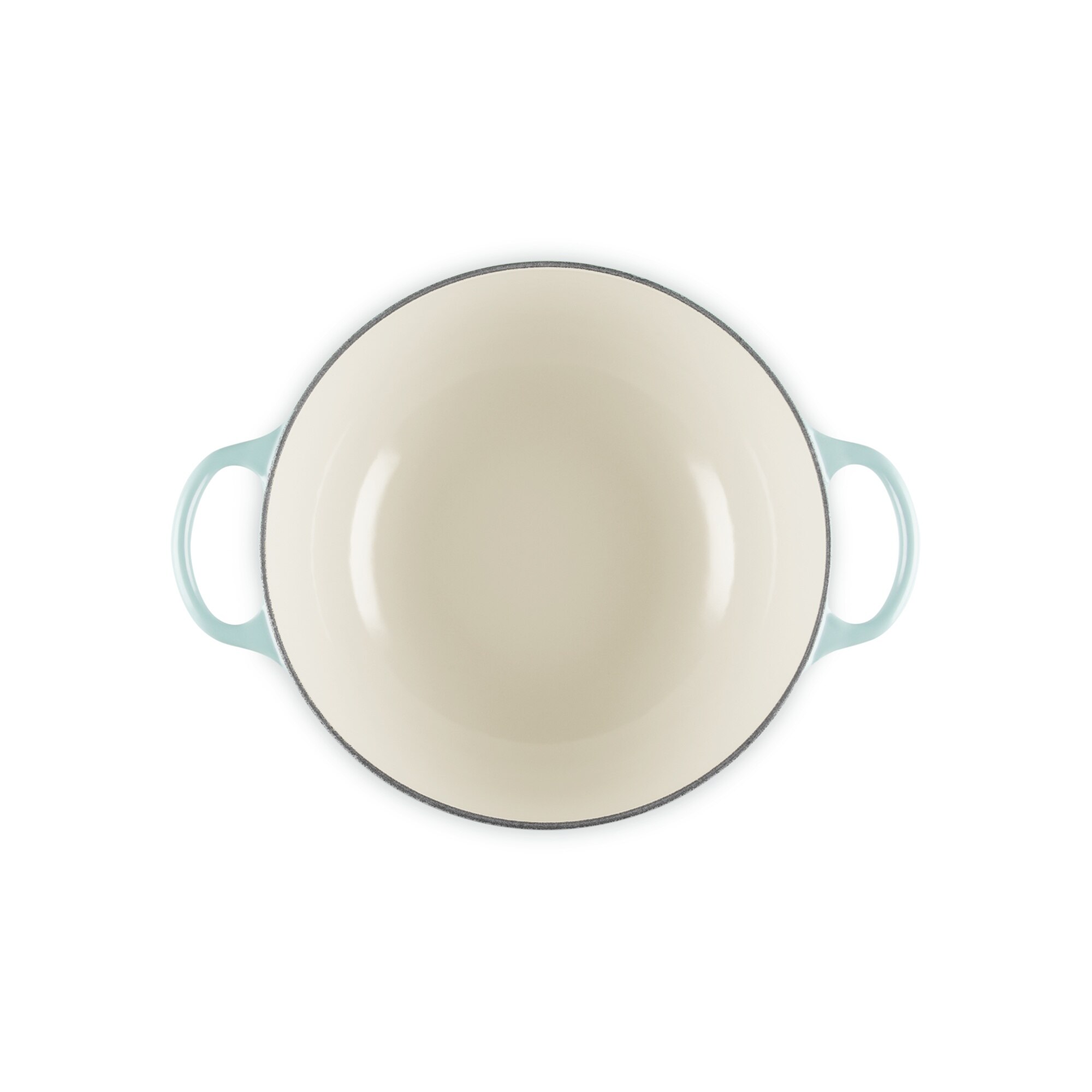 Marmita Pétalo de hierro fundido Le Creuset - Verde claro Cacerola de 26 cm Verde claro-5