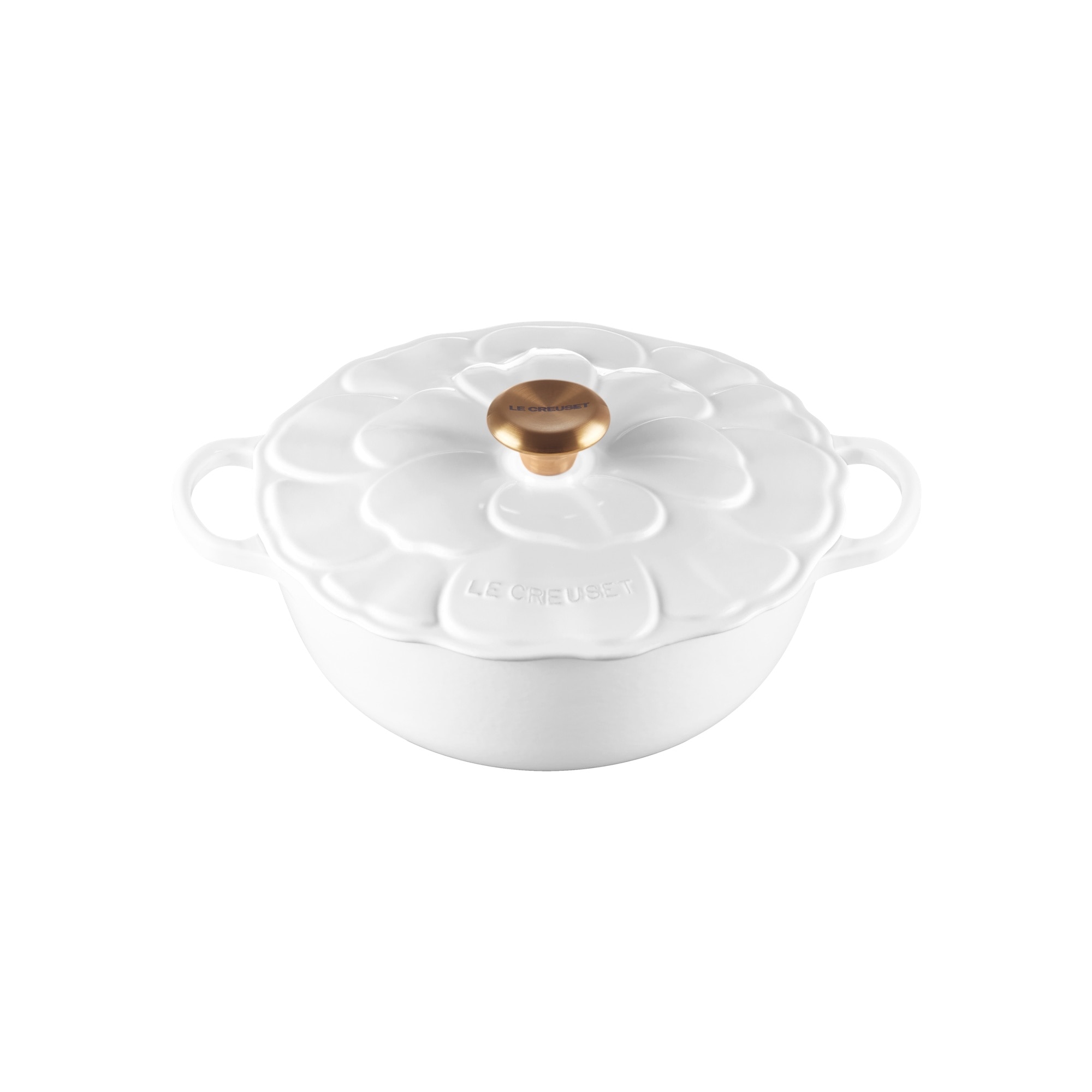 Marmita Pétalo de hierro fundido Le Creuset - Blanco Cacerola de 26 cm Blanco-1