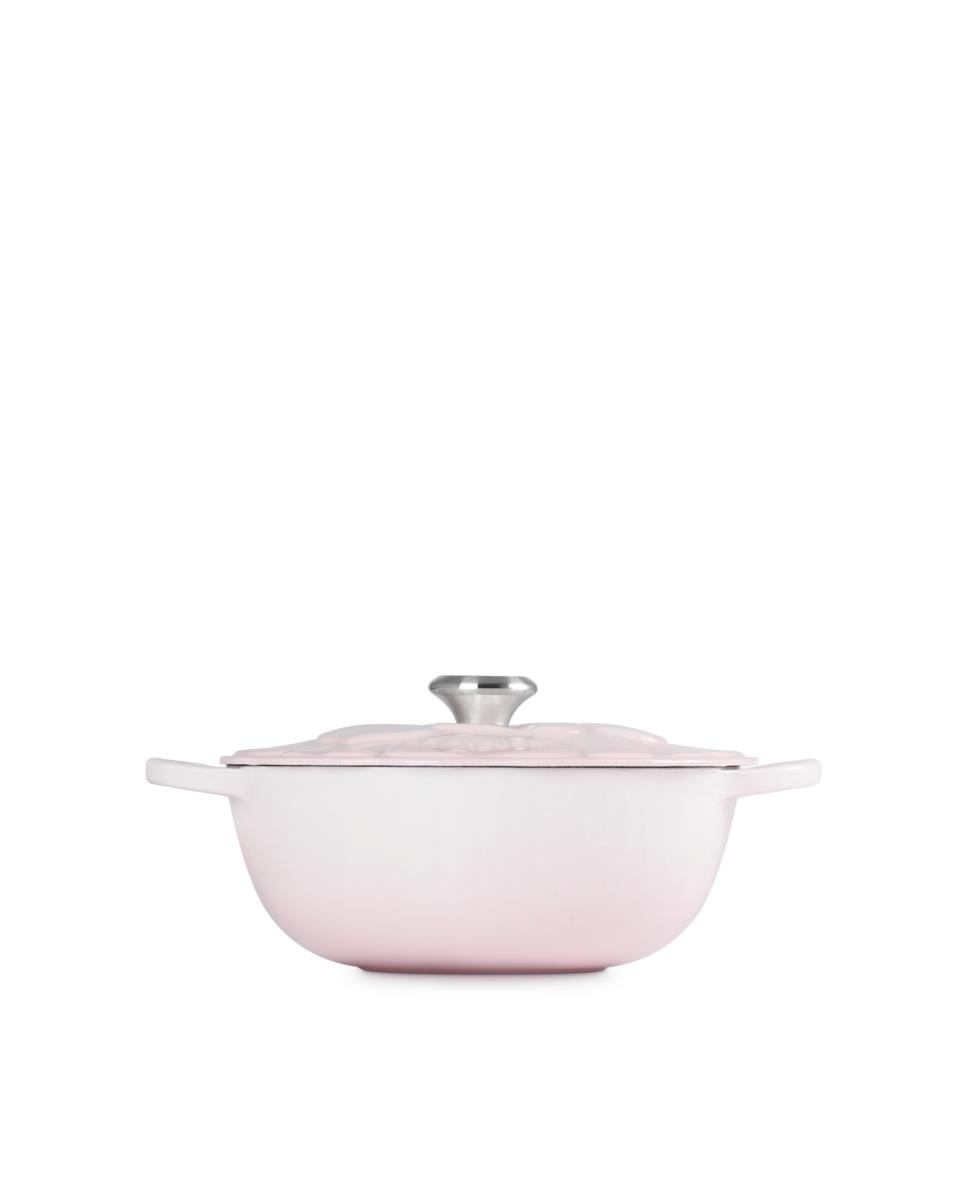 Marmita Pétalo de hierro fundido Le Creuset - Rosa Cacerola de 26 cm Rosa-2
