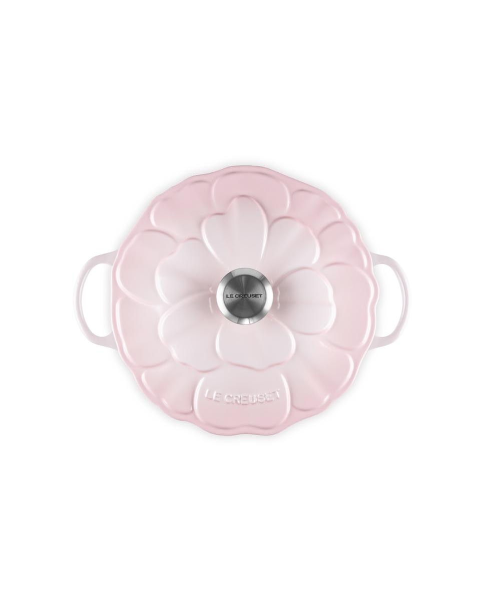 Marmita Pétalo de hierro fundido Le Creuset - Rosa Cacerola de 26 cm Rosa-3