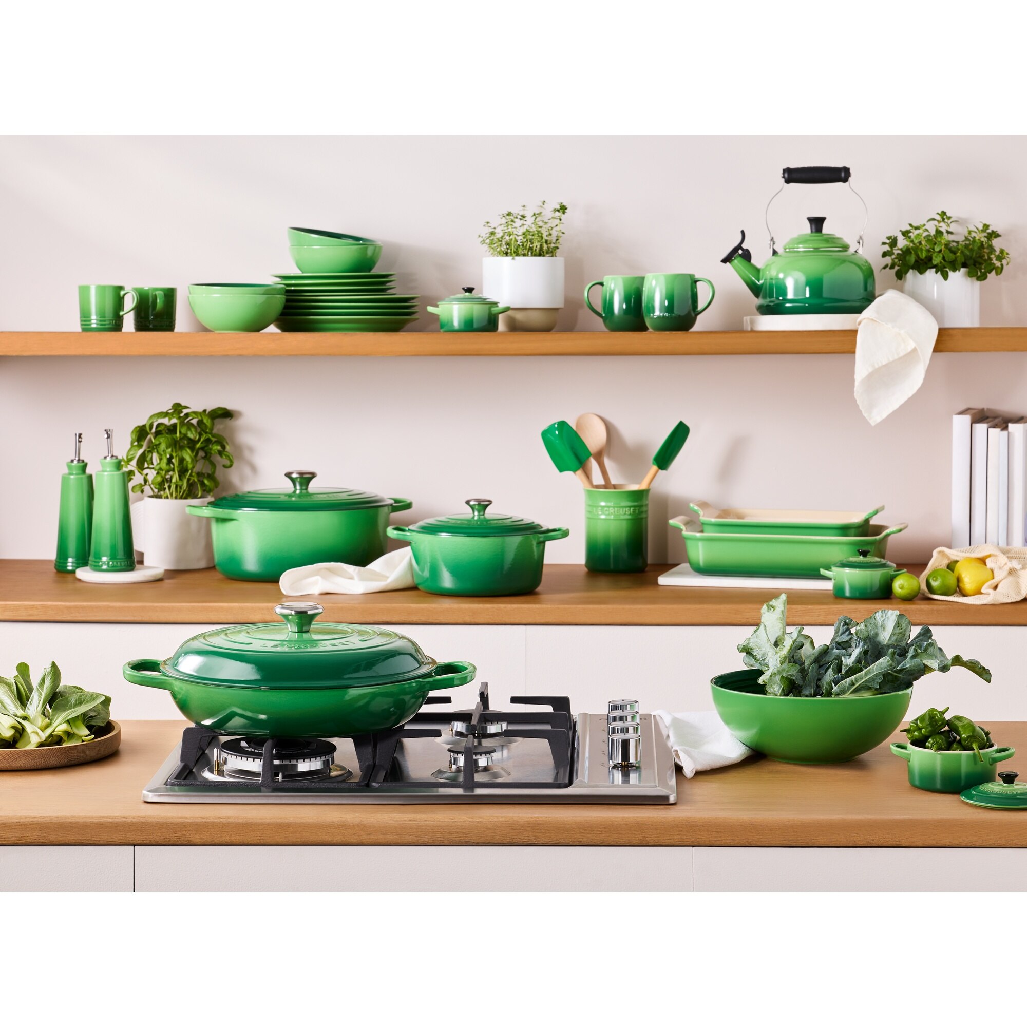 Cacerola baja de hierro fundido Le Creuset - Bambú Cacerola de 28 cm Bambú-2