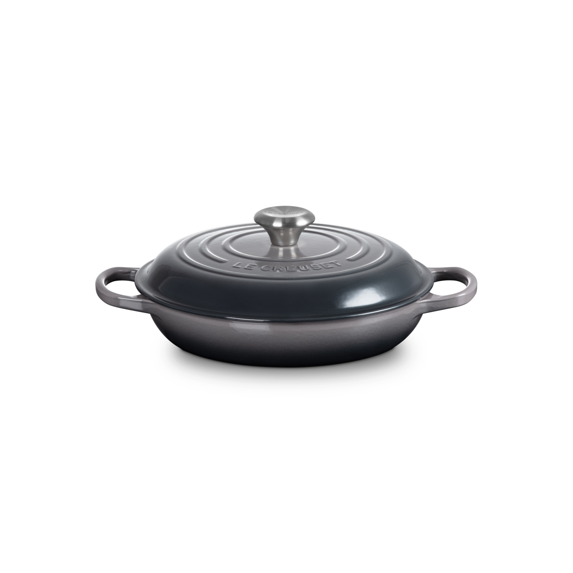 Cacerola baja de hierro fundido Le Creuset - Gris Cacerola de 28 cm Gris-1
