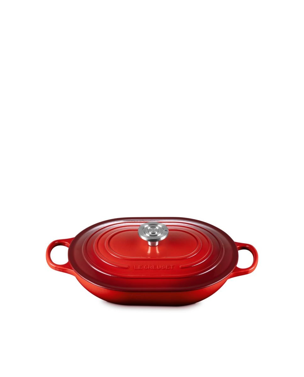 Cacerola oval baja de hierro fundido Le Creuset - Cereza Cacerola de 31 cm Cereza-2