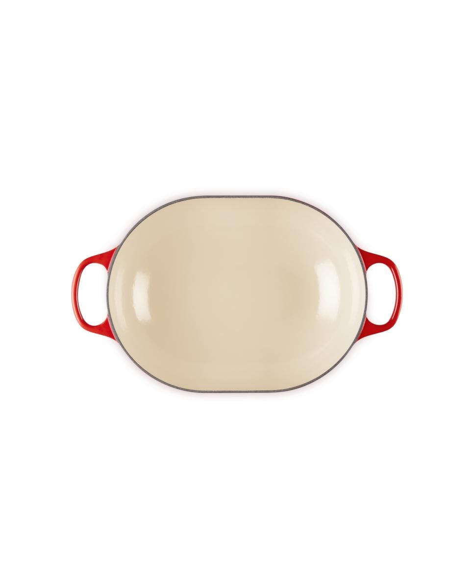 Cacerola oval baja de hierro fundido Le Creuset - Cereza Cacerola de 31 cm Cereza-4
