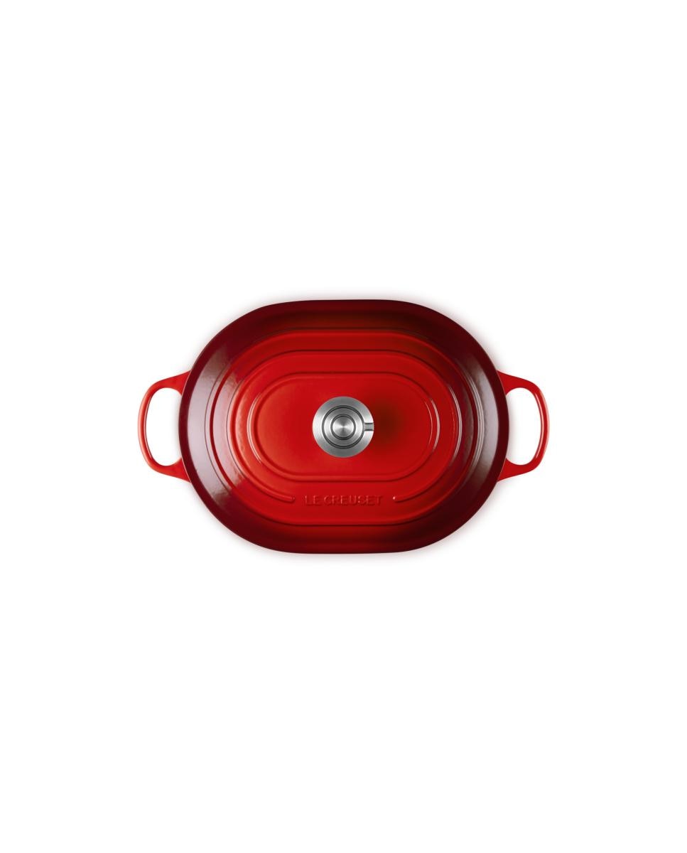 Cacerola oval baja de hierro fundido Le Creuset - Cereza Cacerola de 31 cm Cereza-5
