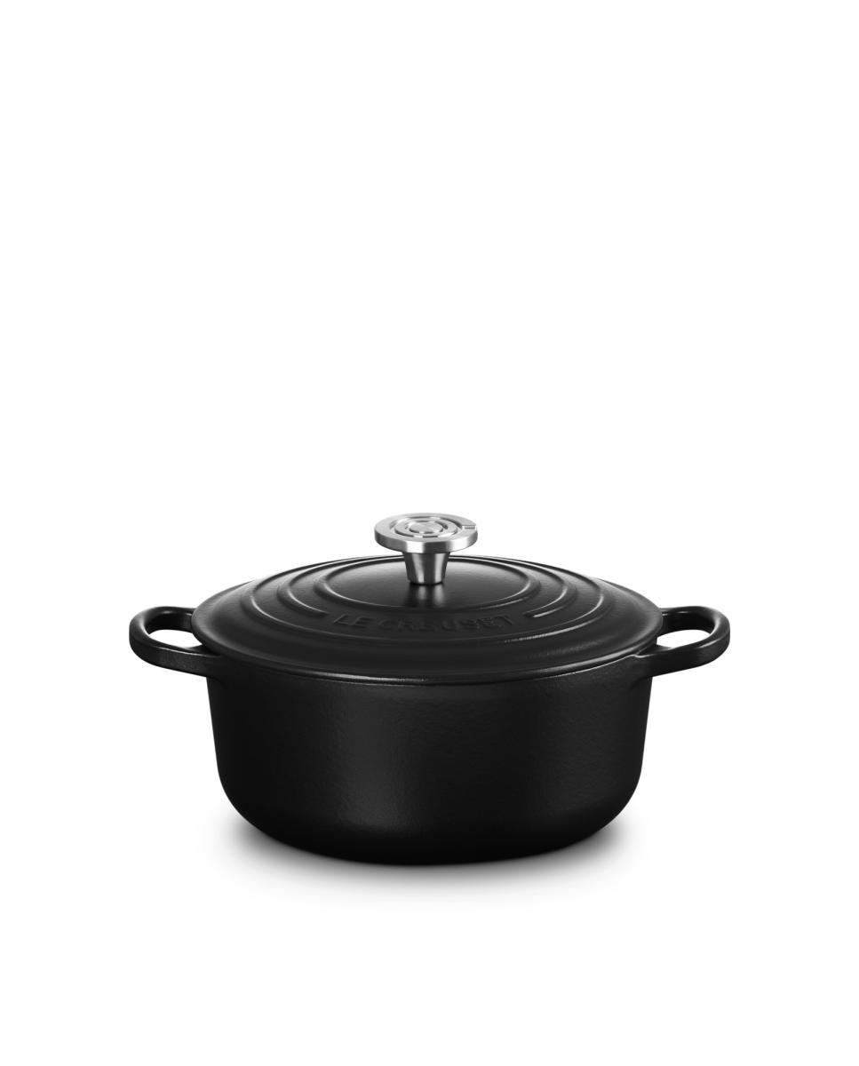 Imagen 1 de Cocotte redonda de hierro fundido Le Creuset - Negro mate 30 cm Negro mate