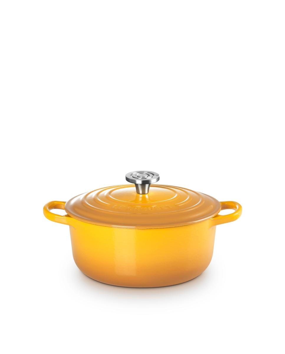 Cocotte redonda de hierro fundido Le Creuset - Mostaza 20 cm Mostaza-1