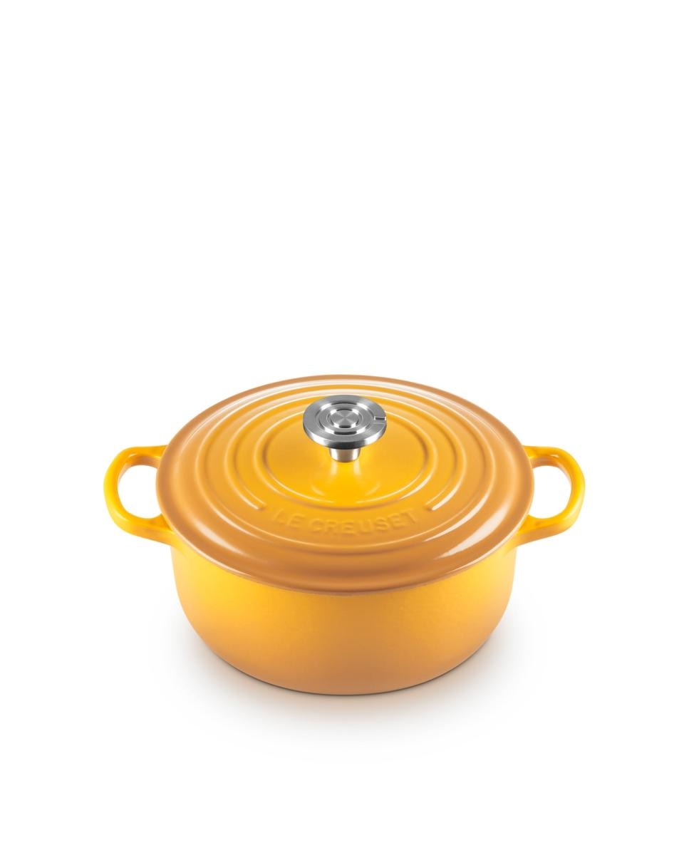 Cocotte redonda de hierro fundido Le Creuset - Mostaza 20 cm Mostaza-2