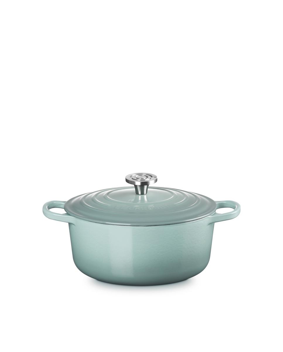 Imagen 1 de Cocotte redonda de hierro fundido Le Creuset - Verde claro 20 cm Verde claro