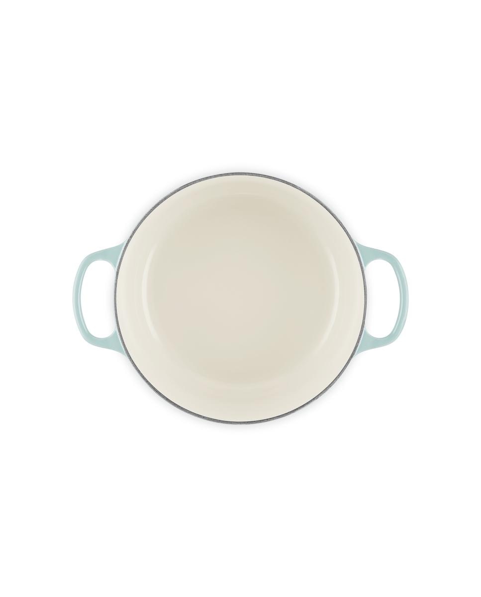 Imagen 4 de Cocotte redonda de hierro fundido Le Creuset - Verde claro 20 cm Verde claro