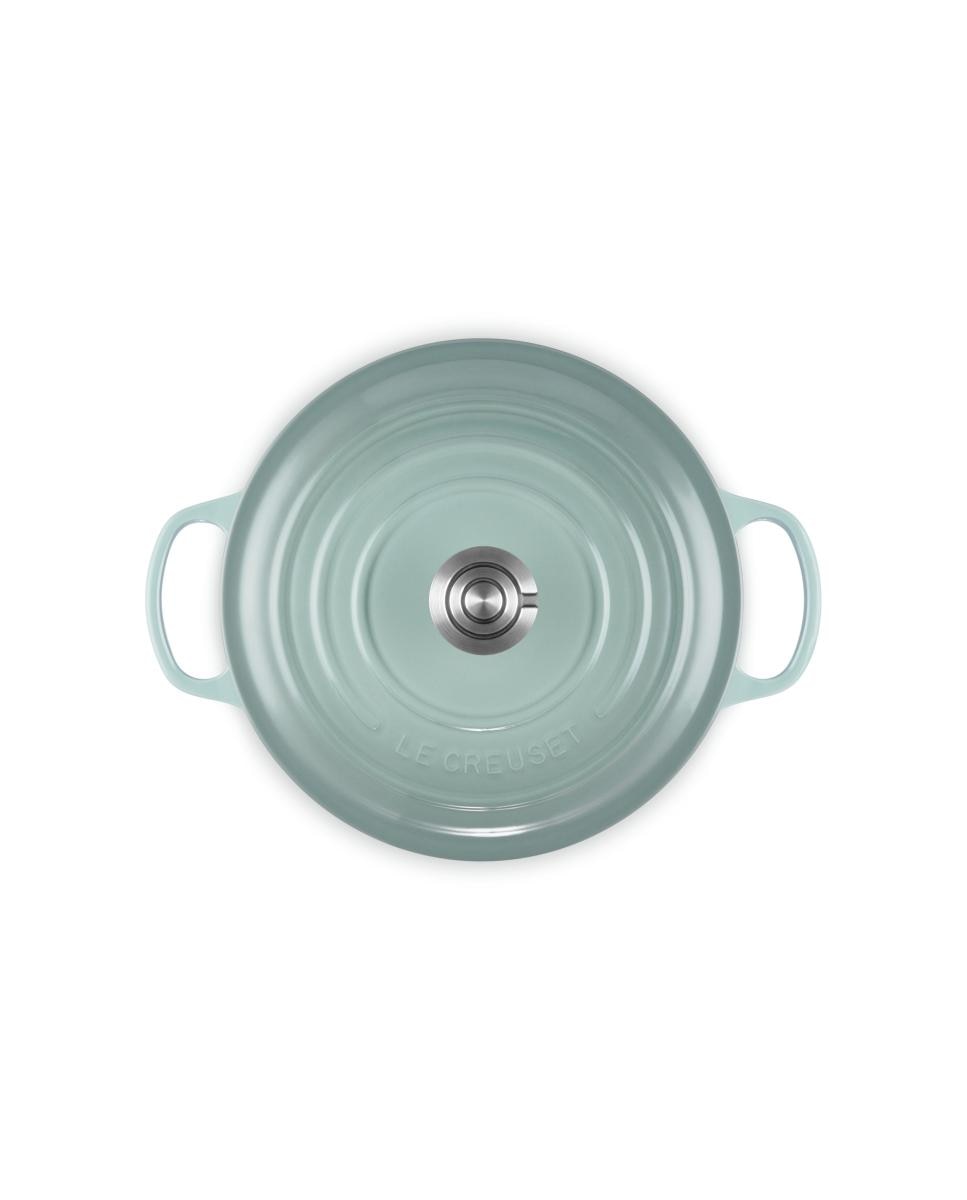 Imagen 6 de Cocotte redonda de hierro fundido Le Creuset - Verde claro 20 cm Verde claro