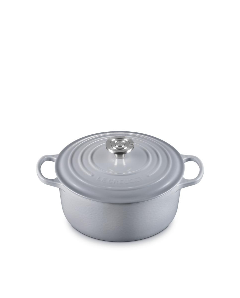 Cocotte redonda de hierro fundido Le Creuset - Gris ártico 24 cm Gris ártico-2