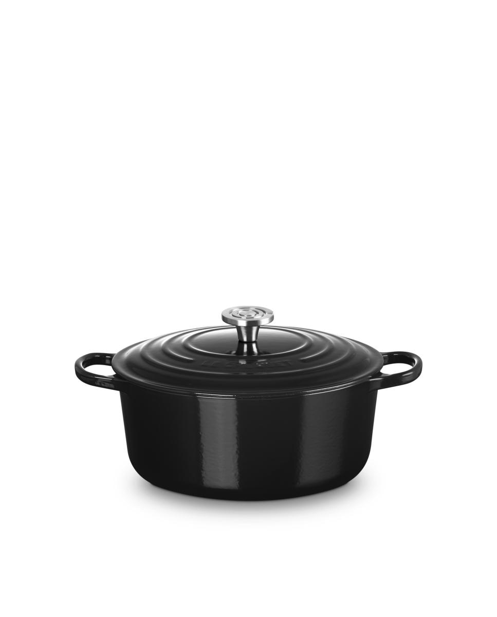 Imagen 1 de Cocotte redonda de hierro fundido Le Creuset - Negro Ónix 24 cm Negro Ónix