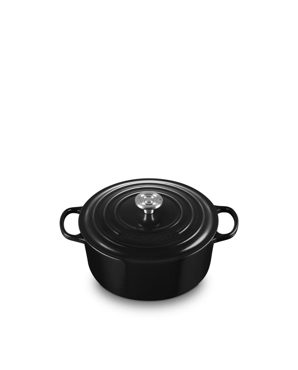 Imagen 2 de Cocotte redonda de hierro fundido Le Creuset - Negro Ónix 24 cm Negro Ónix