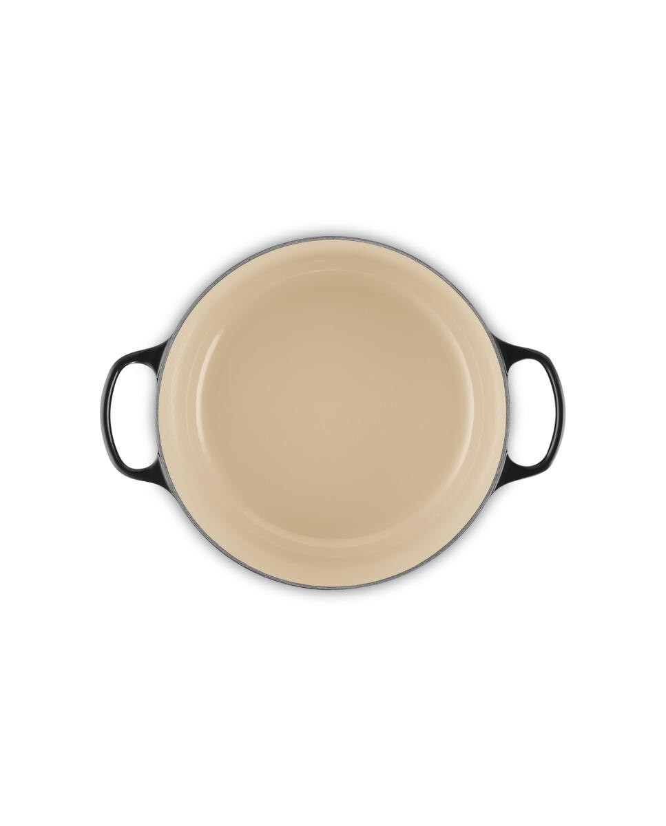Imagen 4 de Cocotte redonda de hierro fundido Le Creuset - Negro Ónix 24 cm Negro Ónix
