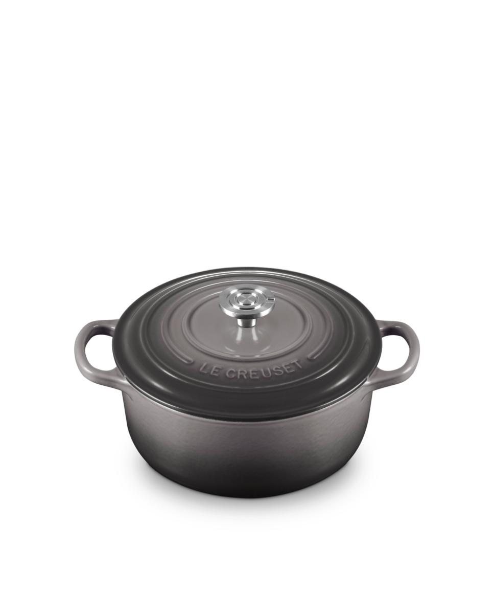 Cocotte redonda de hierro fundido Le Creuset - Gris claro 26 cm Gris claro-2