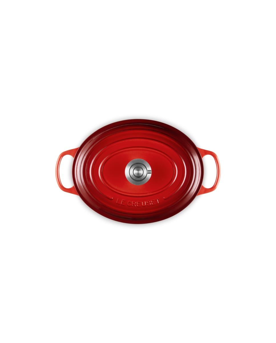 Cocotte oval de hierro fundido Le Creuset - Cereza 27 cm Cereza-5
