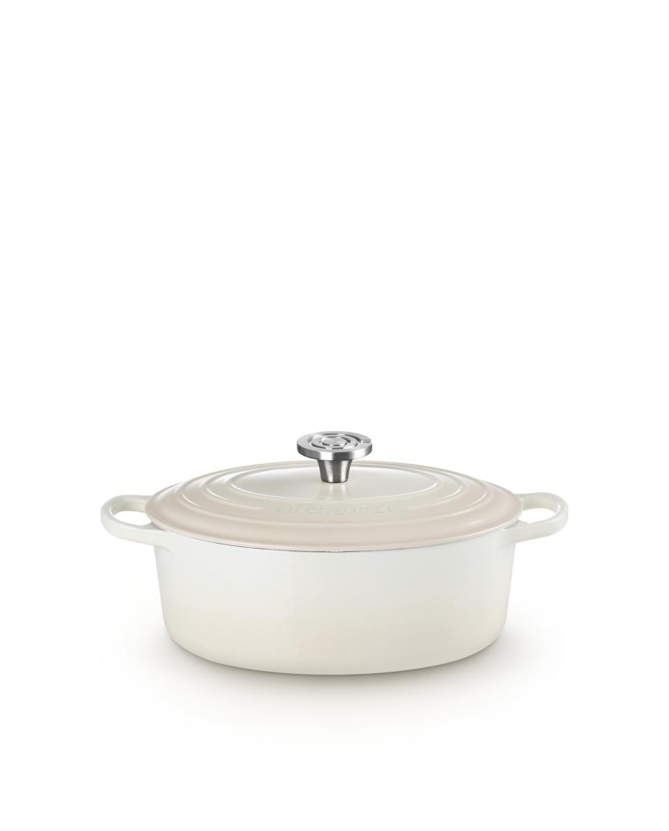 Cocotte oval de hierro fundido Le Creuset - Merengue 27 cm Merengue-1