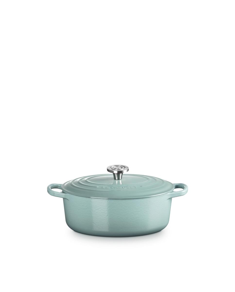 Cocotte oval de hierro fundido Le Creuset - Verde claro 27 cm Verde claro-1
