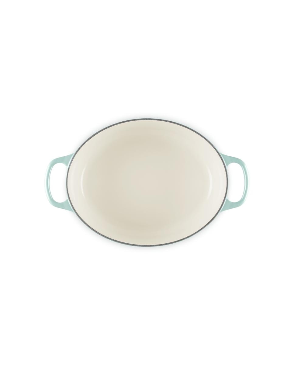 Cocotte oval de hierro fundido Le Creuset - Verde claro 27 cm Verde claro-4