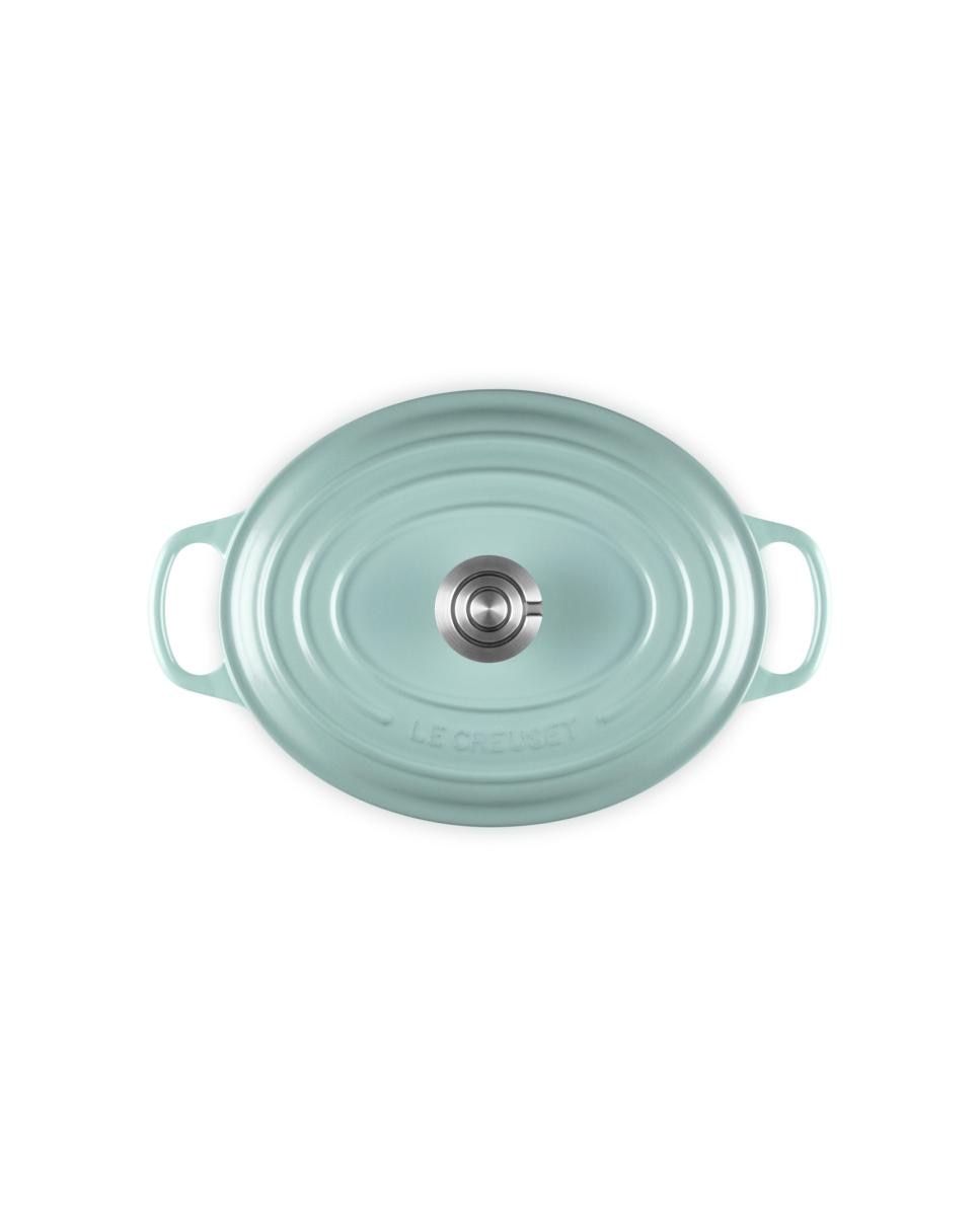 Cocotte oval de hierro fundido Le Creuset - Verde claro 27 cm Verde claro-5