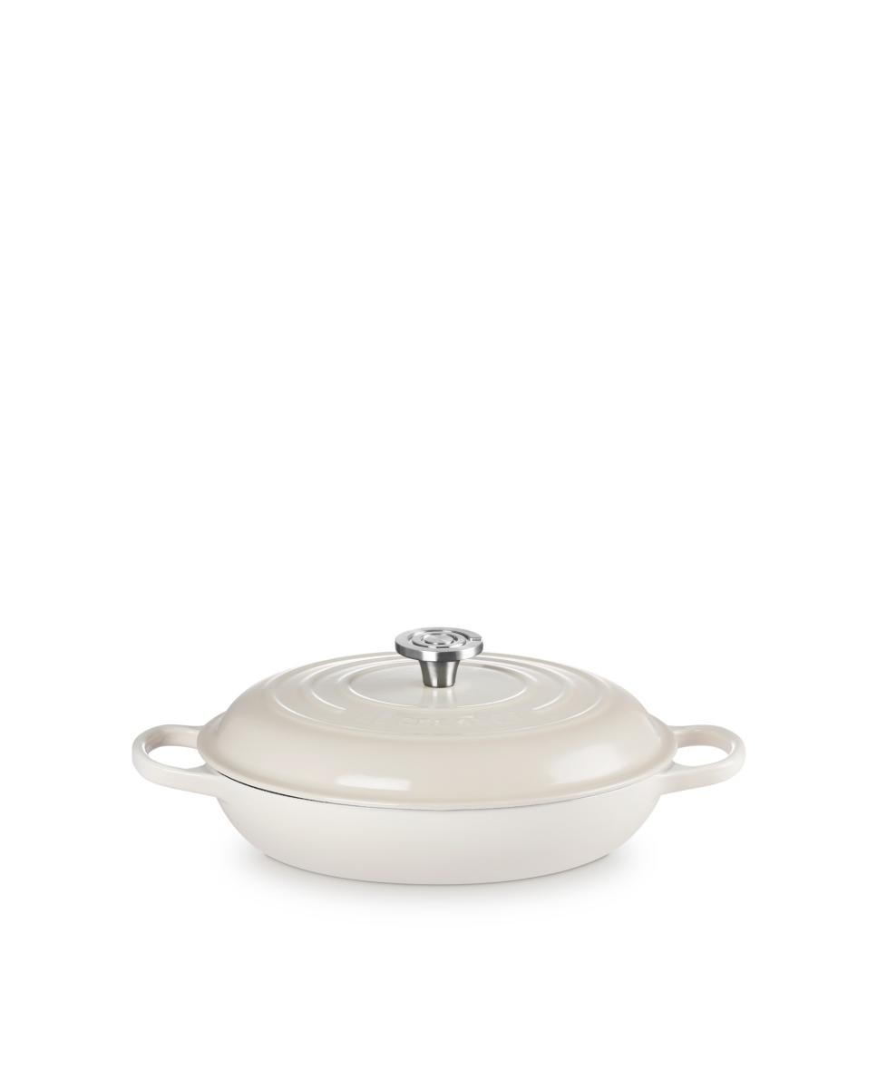Cacerola baja de hierro fundido Le Creuset - Merengue Cacerola de 26 cm Merengue-1