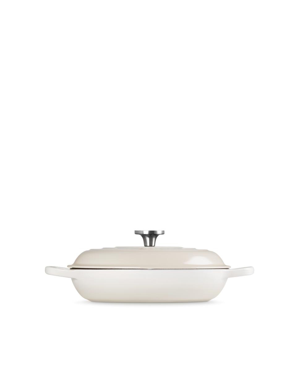 Cacerola baja de hierro fundido Le Creuset - Merengue Cacerola de 26 cm Merengue-3
