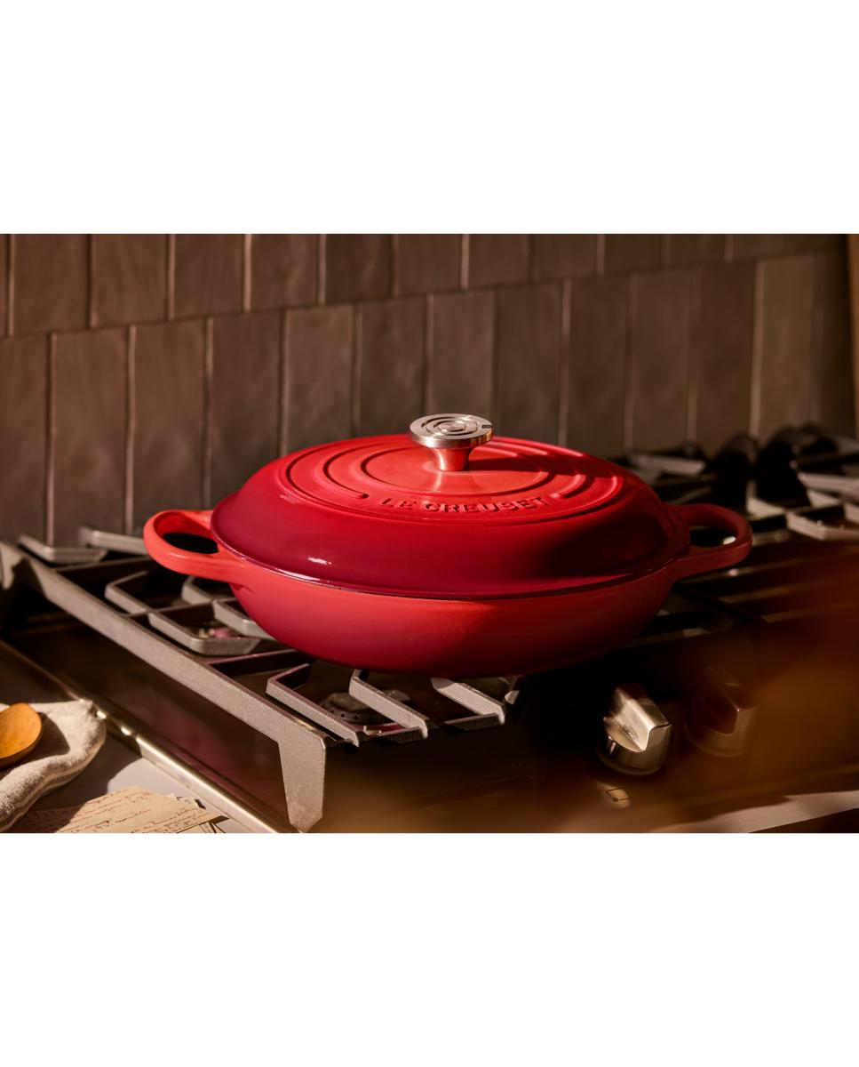 Cacerola baja de hierro fundido Le Creuset - Cereza Cacerola de 26 cm Cereza-6