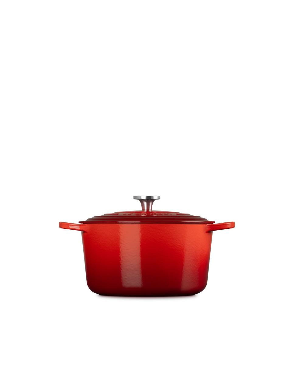 Imagen 3 de Cocotte redonda alta de hierro fundido Le Creuset - Cereza 26 cm Cereza