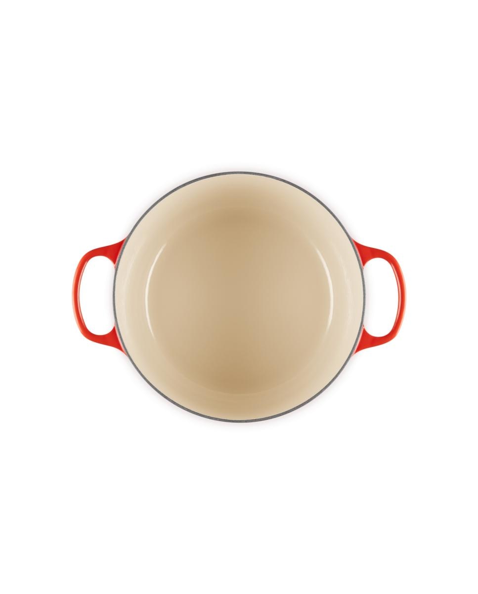 Imagen 4 de Cocotte redonda alta de hierro fundido Le Creuset - Cereza 26 cm Cereza
