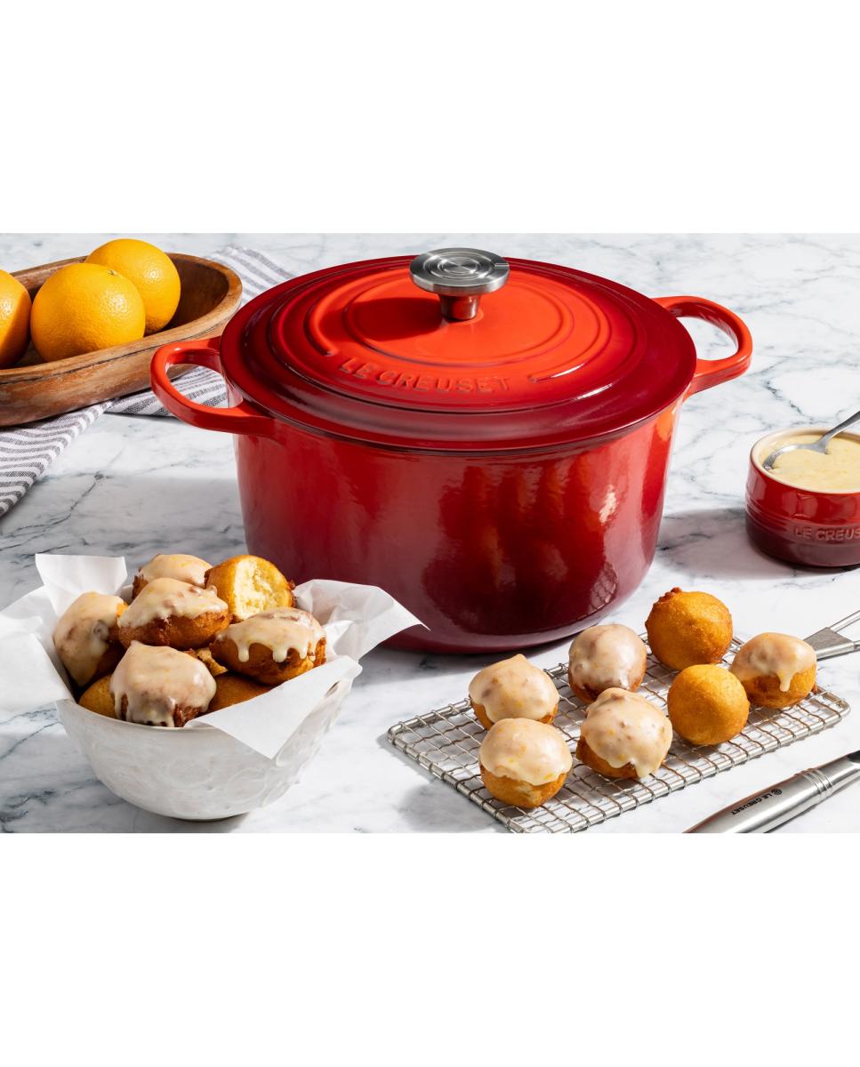 Imagen 6 de Cocotte redonda alta de hierro fundido Le Creuset - Cereza 26 cm Cereza