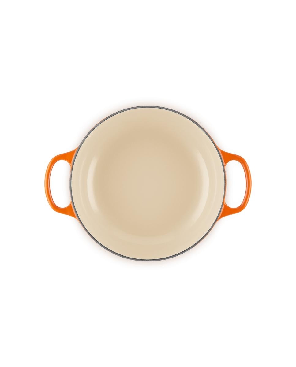 Imagen 4 de Cocotte redonda baja de hierro fundido Le Creuset - Volcánico 24 cm Volcánico
