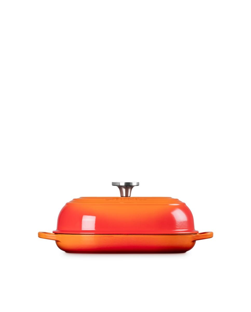 Imagen 3 de Cocotte oval para pan de hierro fundido Le Creuset - Volcánico 29 cm Volcánico