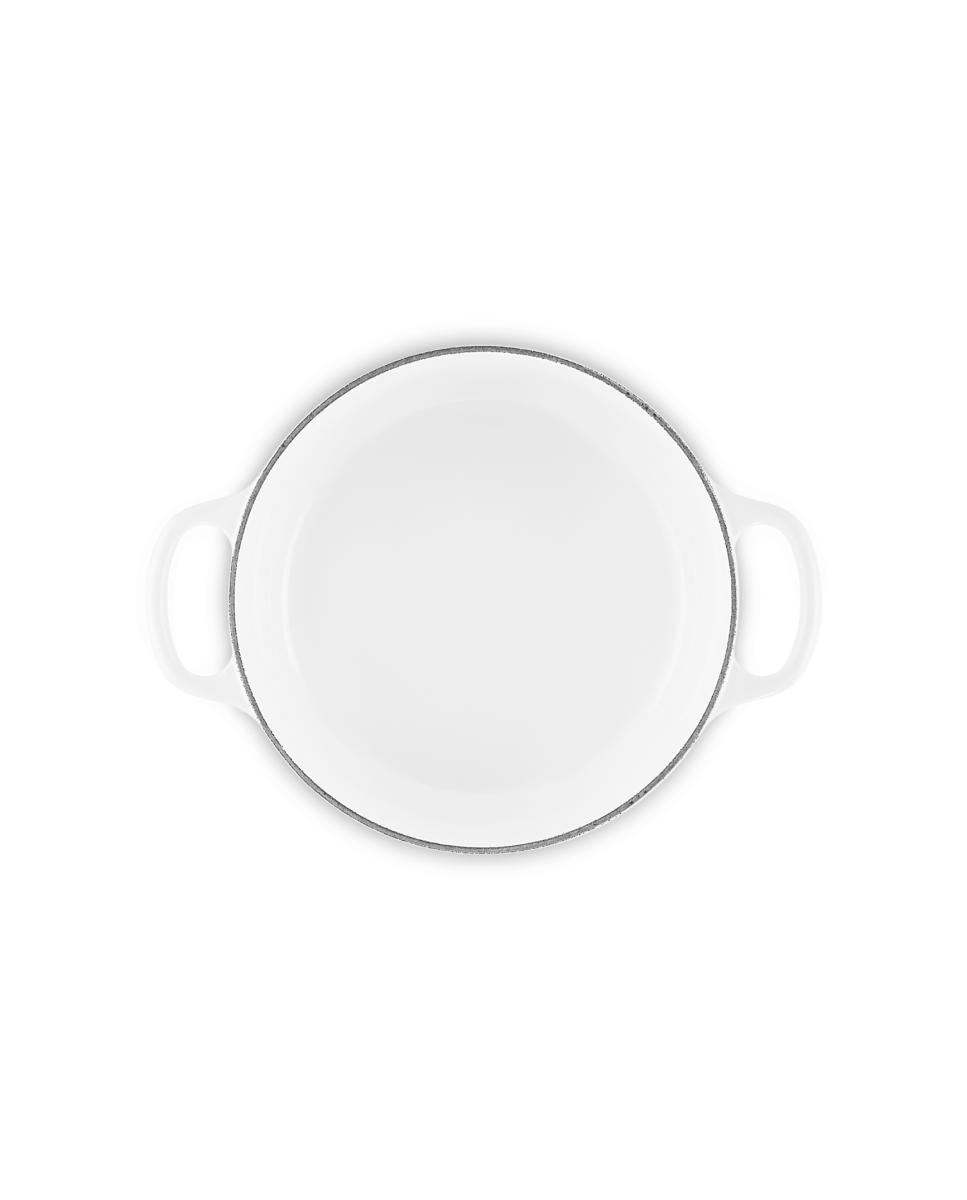 Cocotte redonda de hierro fundido Le Creuset - Blanco 20 cm Blanco-5