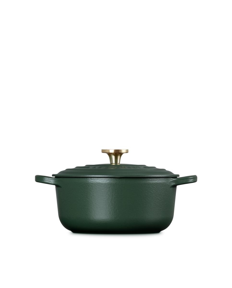 Cocotte redonda de hierro fundido Le Creuset - Verde oscuro 20 cm Verde oscuro-3