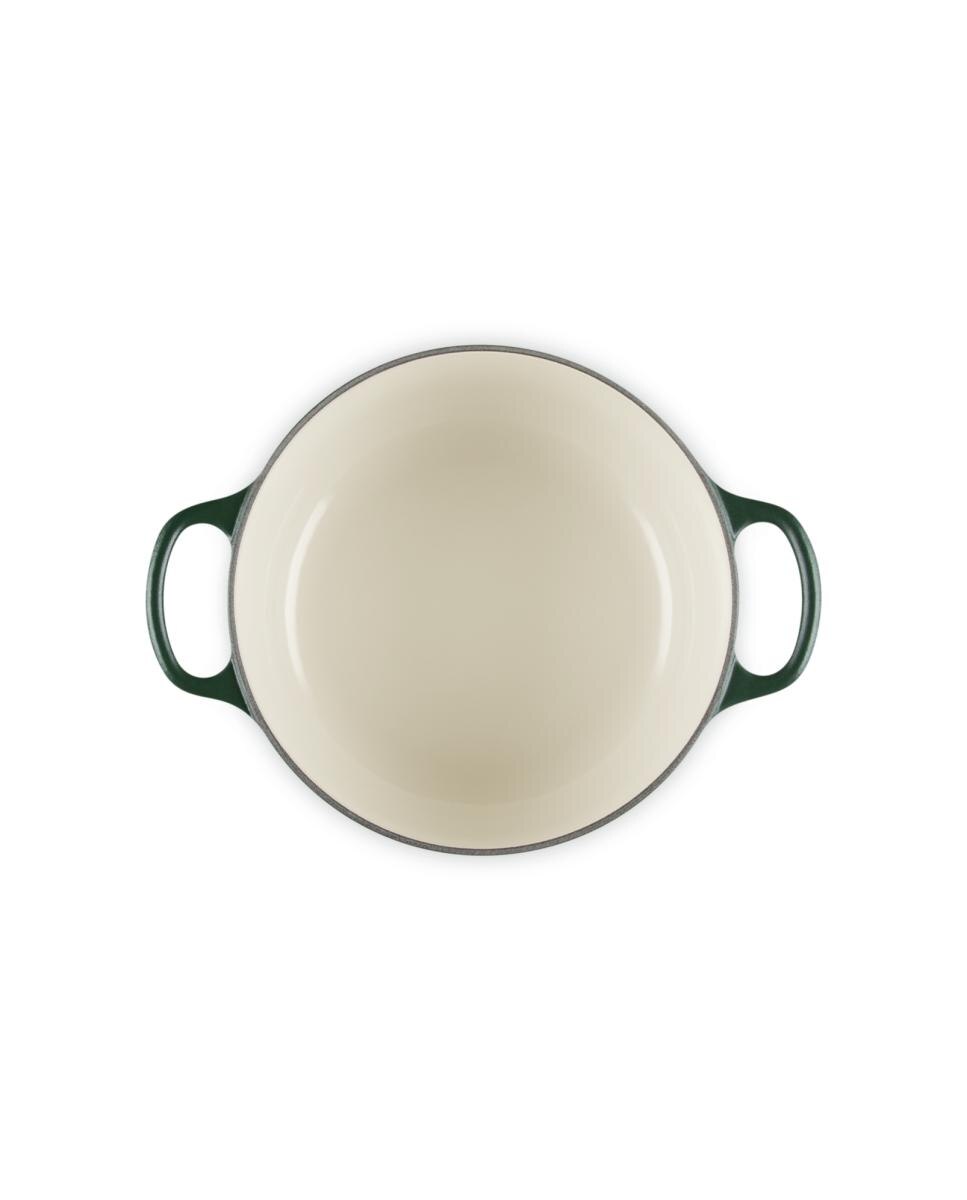 Cocotte redonda de hierro fundido Le Creuset - Verde oscuro 20 cm Verde oscuro-4