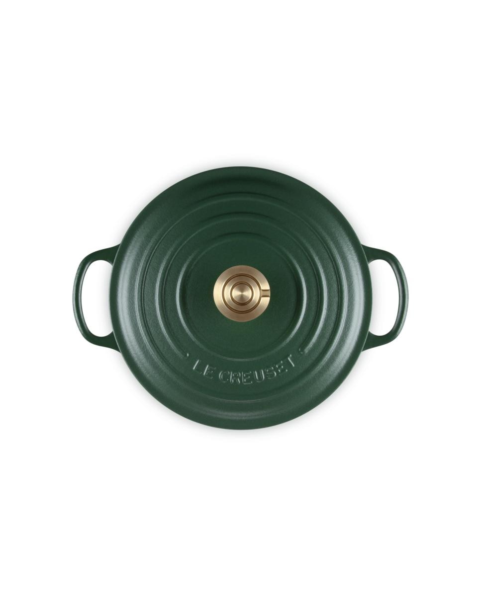 Cocotte redonda de hierro fundido Le Creuset - Verde oscuro 20 cm Verde oscuro-5