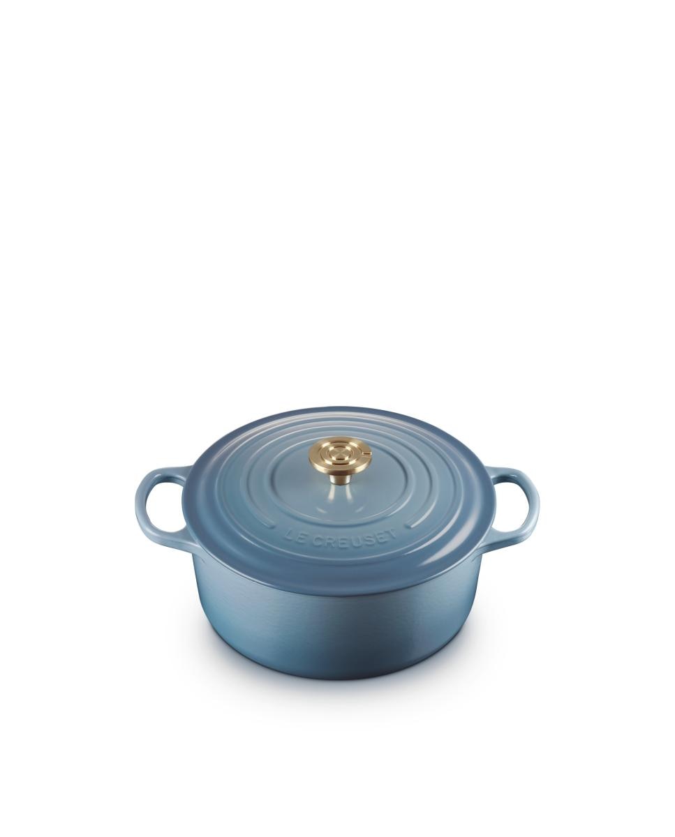 Cocotte redonda de hierro fundido Le Creuset - Azul claro 20 cm Azul claro-2