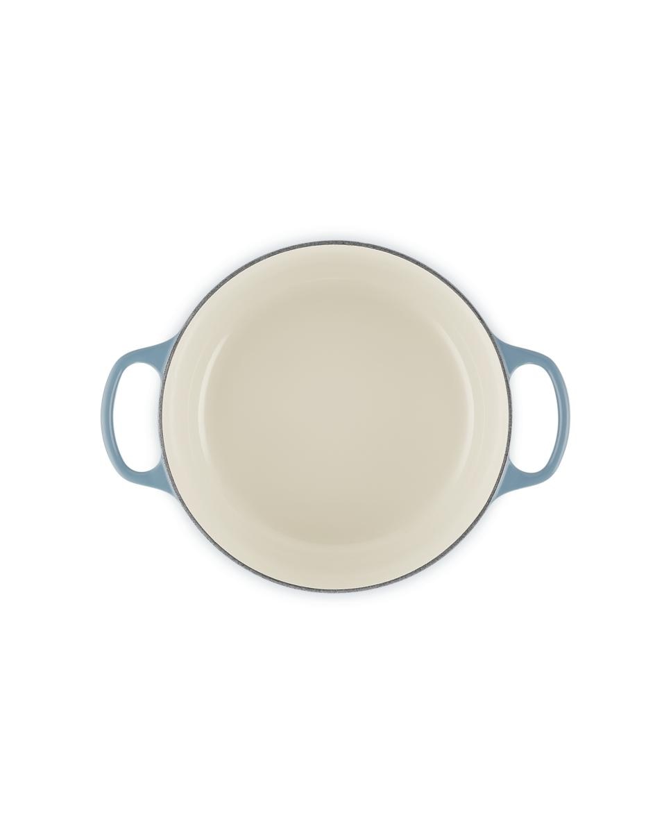 Cocotte redonda de hierro fundido Le Creuset - Azul claro 20 cm Azul claro-4